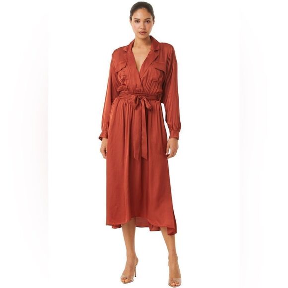 MISA Blair Satin Dress - Picture 1 of 6